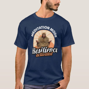 Camiseta Modo Meditação: Resiliência Ativada do Pé-Grande