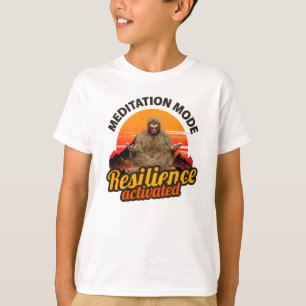 Camiseta Modo Meditação: Resiliência Ativada do Pé-Grande
