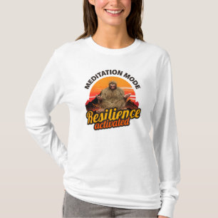 Camiseta Modo Meditação: Resiliência Ativada do Pé-Grande