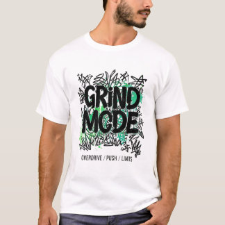 Camiseta Modo Moer Salpico Verde Grafite Agitação