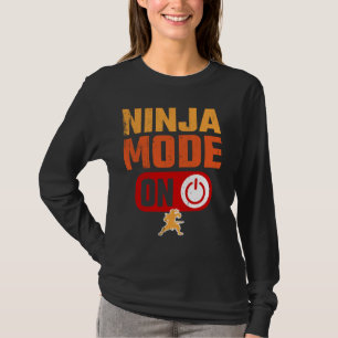 Camiseta Modo Ninja no Guerreiro Engraçado