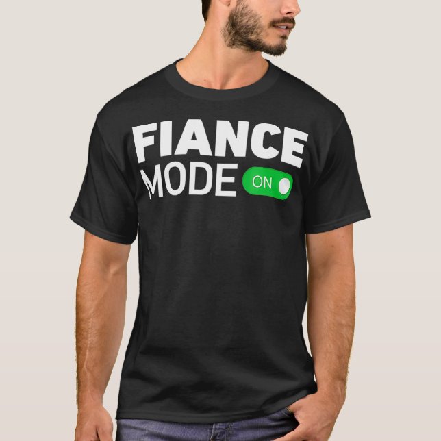 Camiseta Modo noivo ativado Casal em breve casado (Frente)