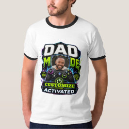 Camiseta Modo Pai Ativado (Personalizável)