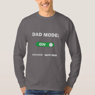 Camiseta Modo Pai: LIGADO Presente Perfeito para o Pai