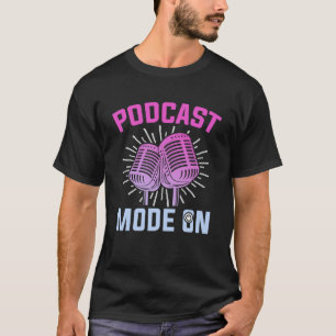 Camiseta Modo Podcast No Podcaster Podcasting Entreviewer