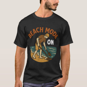 Camiseta Modo Praia na Detecção de Metais para Caça ao Teso