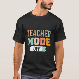 Camiseta Modo Professor Desligado no Último Dia de Aula