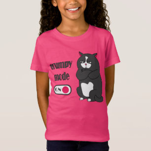 Camiseta Modo rabugento em T-Shirt de gato gordo engraçado