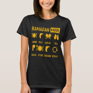 Camiseta Modo Ramadã No Ramadã Mês Kareem Fasting Musli