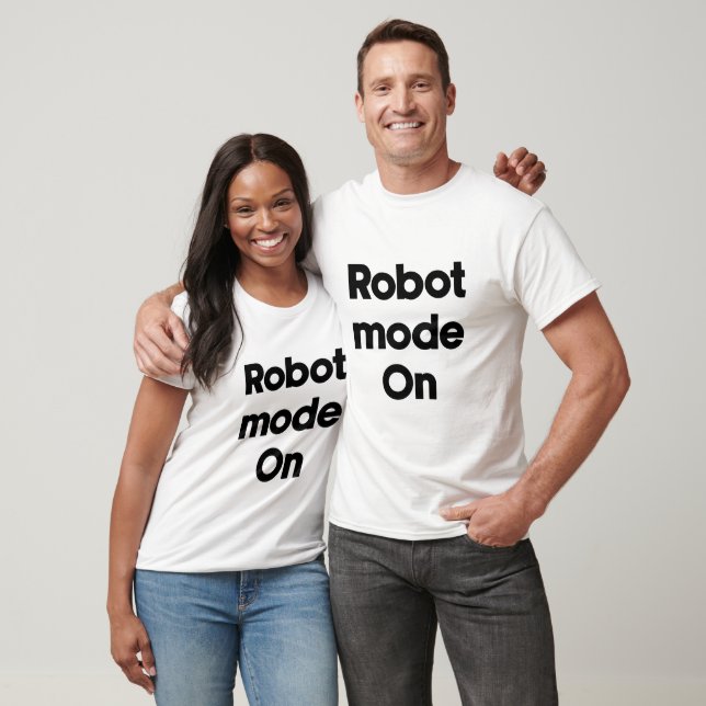 Camiseta Modo robô Ativado (Unissex)