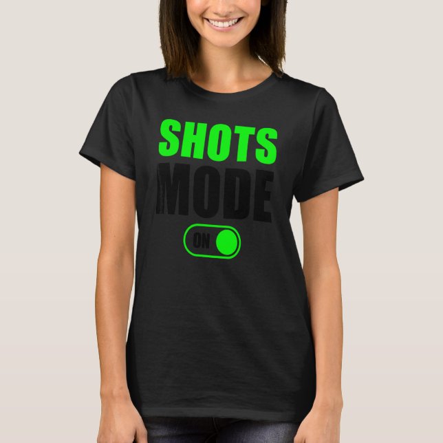 Camiseta Modo Shots No Modo Shots Drinker No 1 (Frente)