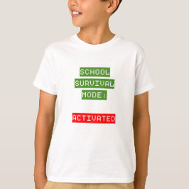 Camiseta Modo Sobrevivência Escolar | Volta às Aulas