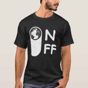 Camiseta modo tempo de vida ligado dá a este mundo uma boa