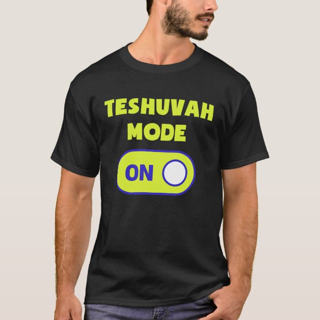 Camiseta Modo Teshuvah No Feriado Judaico Rosh Hashana (Frente)