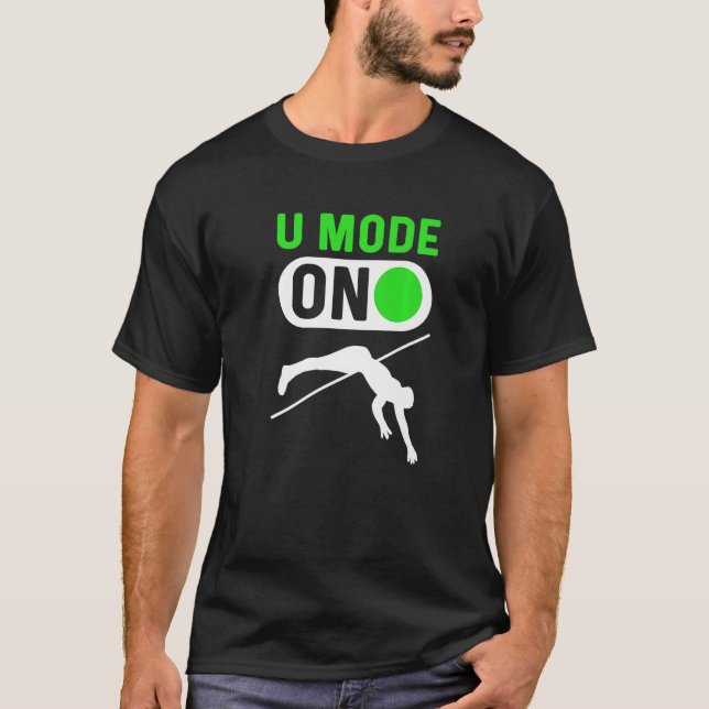 Camiseta Modo U No Pole Jumping Pole Vault (Frente)
