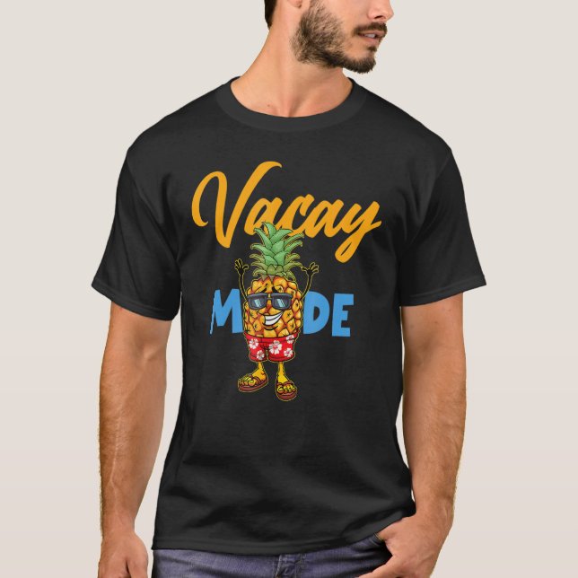 Camiseta Modo Vacante Abacaxi Vacinação Cuta — Cruzeiro de  (Frente)