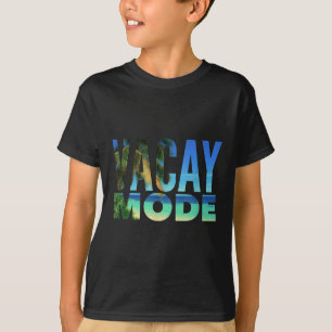 Camiseta Modo Vacante Férias de Verão Palma Tropical de Pra