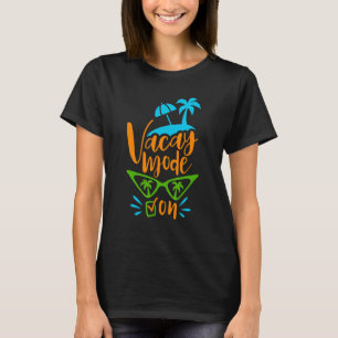Camiseta Modo Vacante Óculos de sol Hawaii Praia Férias de 