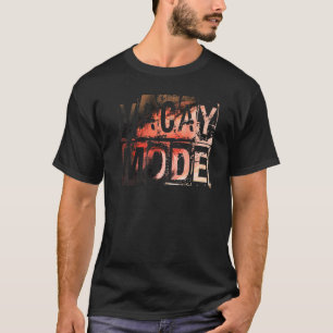Camiseta Modo Vacante Ondas Ananas Férias Cutas Crutas Verã