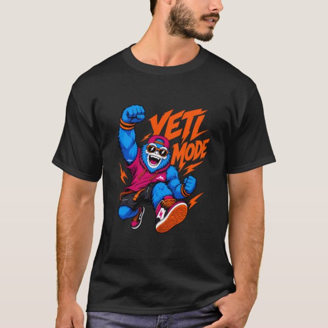 Camiseta Modo Yeti Cyber Macaco Street Dance (Frente)