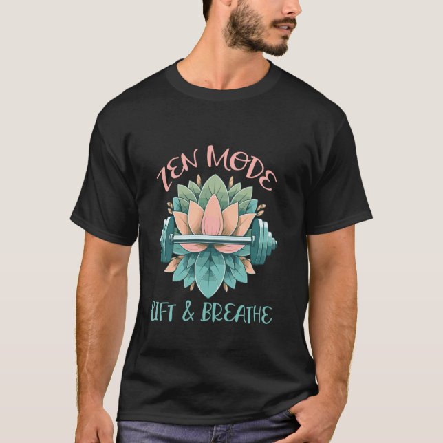 Camiseta Modo Zen Levantar e Respirar (Frente)