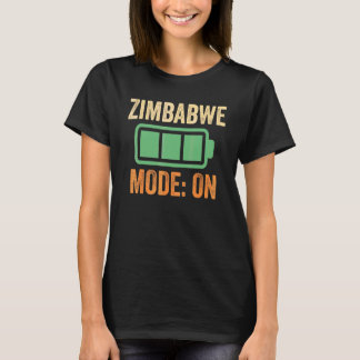 Camiseta Modo Zimbábue em Projeto de Bateria