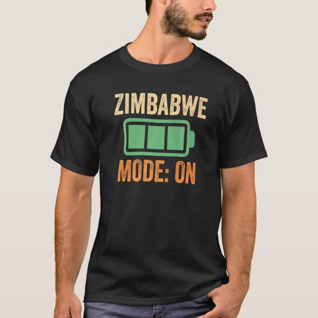 Camiseta Modo Zimbábue Na Bateria (Frente)