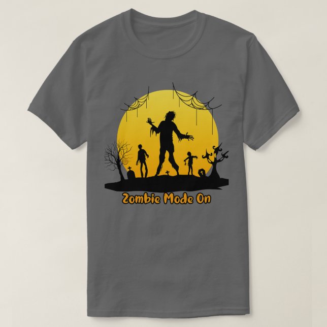 CAMISETA MODO ZOMBIE LIGADO (Frente do Design)