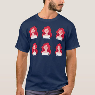 Camiseta Modos das Raparigas Redhead