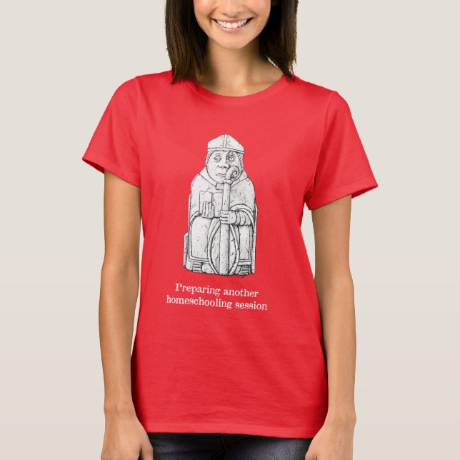 Camiseta Modos de bloqueio - Bispo Lewis Chessman (Frente)