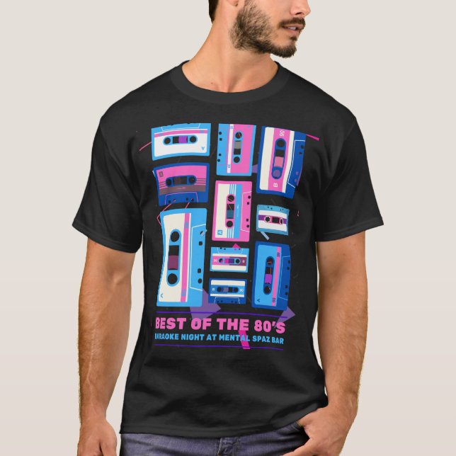 Camiseta Modos de moda com estilo retrô dos anos 80 (Frente)