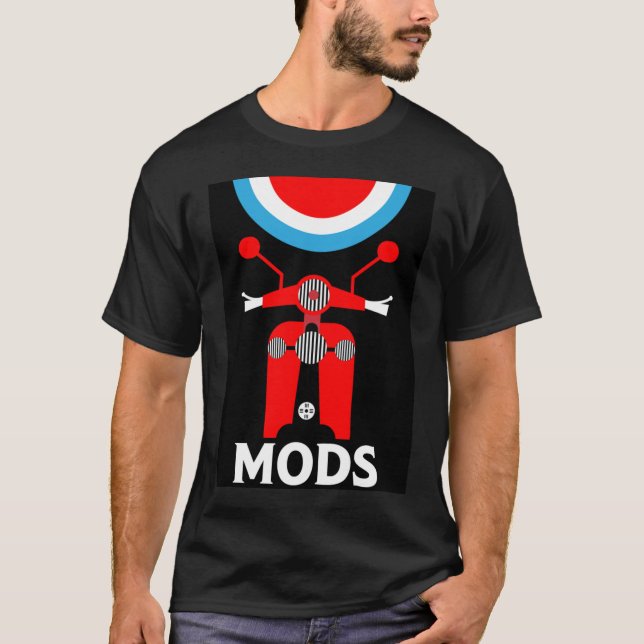 Camiseta Mods - Mods And Rockers - Música Britânica T-Shir (Frente)