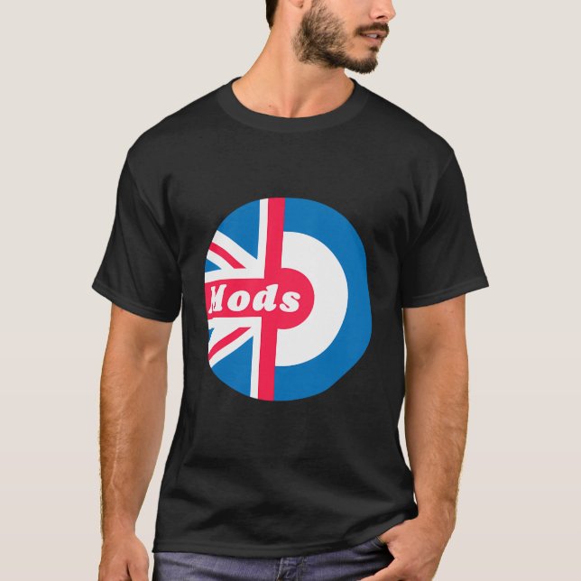 Camiseta Mods Target Union Jack Roundel - Bandeira Britânic (Frente)