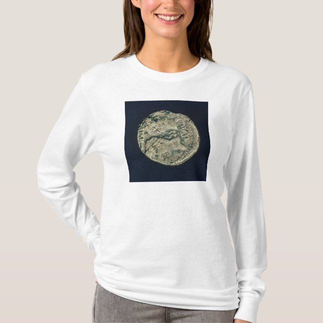 Camiseta Moeda com cabeças de Júlio César e de Augustus (Frente)