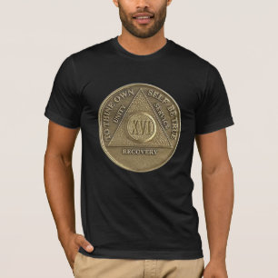 Camiseta Moeda Comemorativa de 16 Anos de Sobriedade