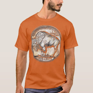 Camiseta Moeda de Buffalo Nickel dos Estados Unidos