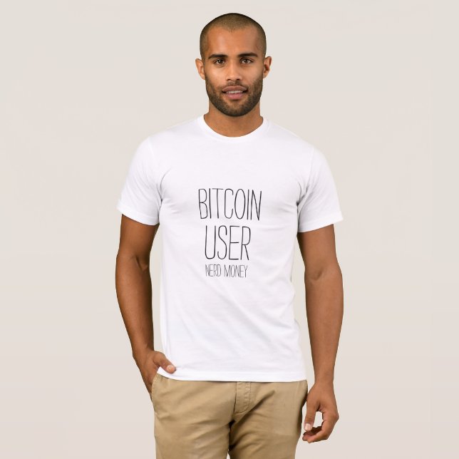 Camiseta moeda de nerd do utilizador bitmoney (Frente Completa)