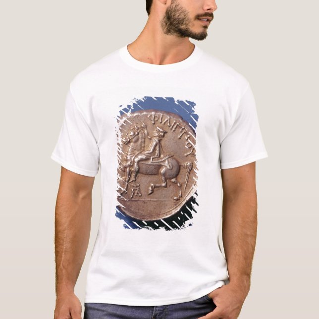 Camiseta Moeda de prata de Philip II de Macedon (Frente)
