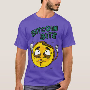 Camiseta Moeda de Retron da Criptomoeda Bite Bite Bite
