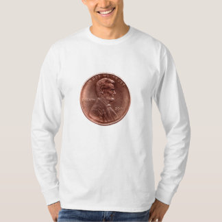 Camiseta moeda de um centavo