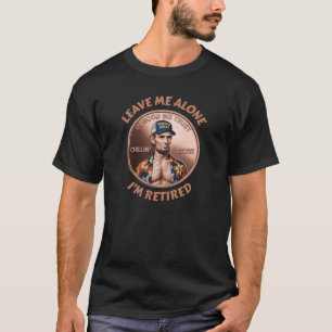 Camiseta Moeda de um Centavo Aposentada: Abe Lincoln Usa um