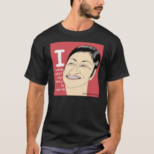 Camiseta Moeda de um centavo Wong por Bruce Keogh -