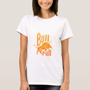 Camiseta Moeda digital de criptomoeda digital bitrate Bull 