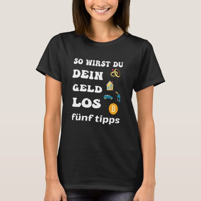 Camiseta Moeda do perder para a Moeda Criptográfica do Come (Frente)