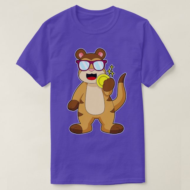 Camiseta Moeda Dourada Meerkat (Frente do Design)
