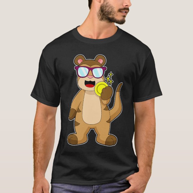 Camiseta Moeda Dourada Meerkat (Frente)