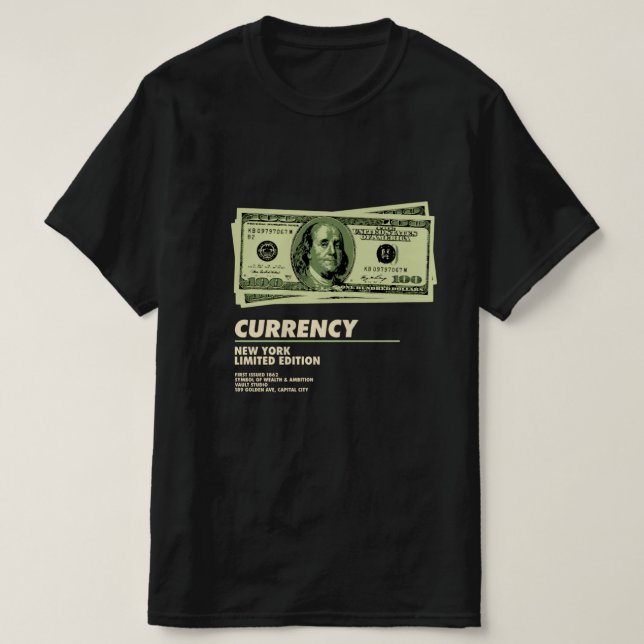 Camiseta Moeda Limited Edition - Estética Money Retro (Frente do Design)