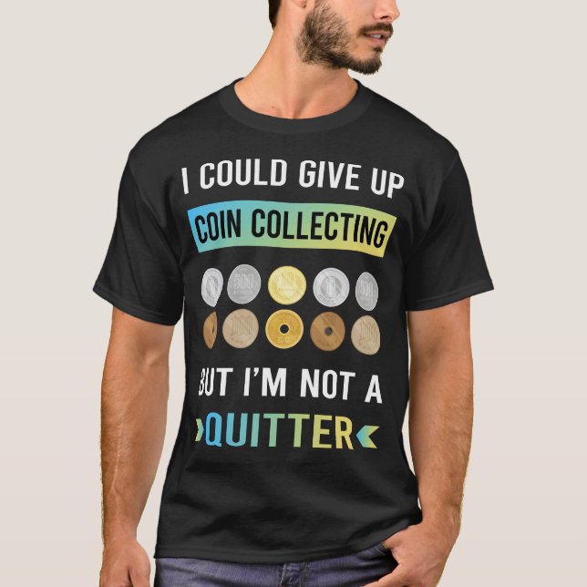Camiseta Moeda Não Desistir Coleção De Moedas (Frente)