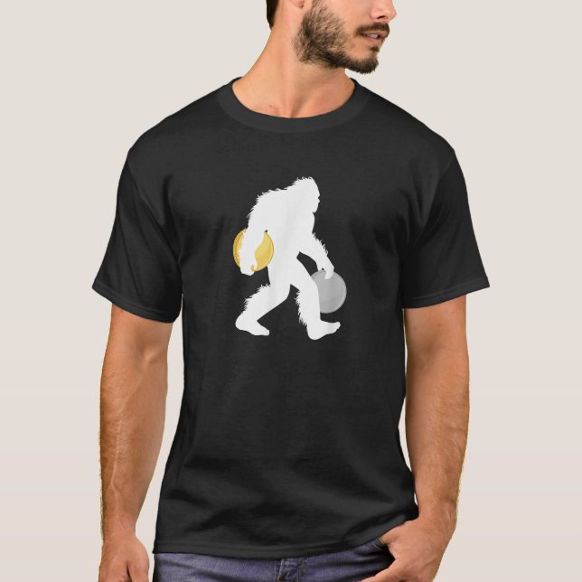 Camiseta Moeda Numismática do Pé Grande Coleção de Sasquatc (Frente)