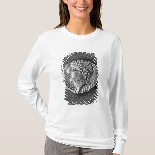 Camiseta Moeda que carrega a efígie de Vercingetorix (Frente)